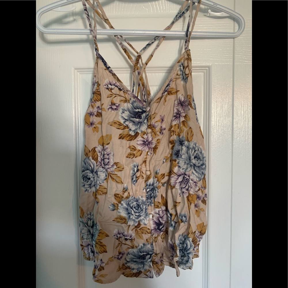 American Eagle Floral Tank Top